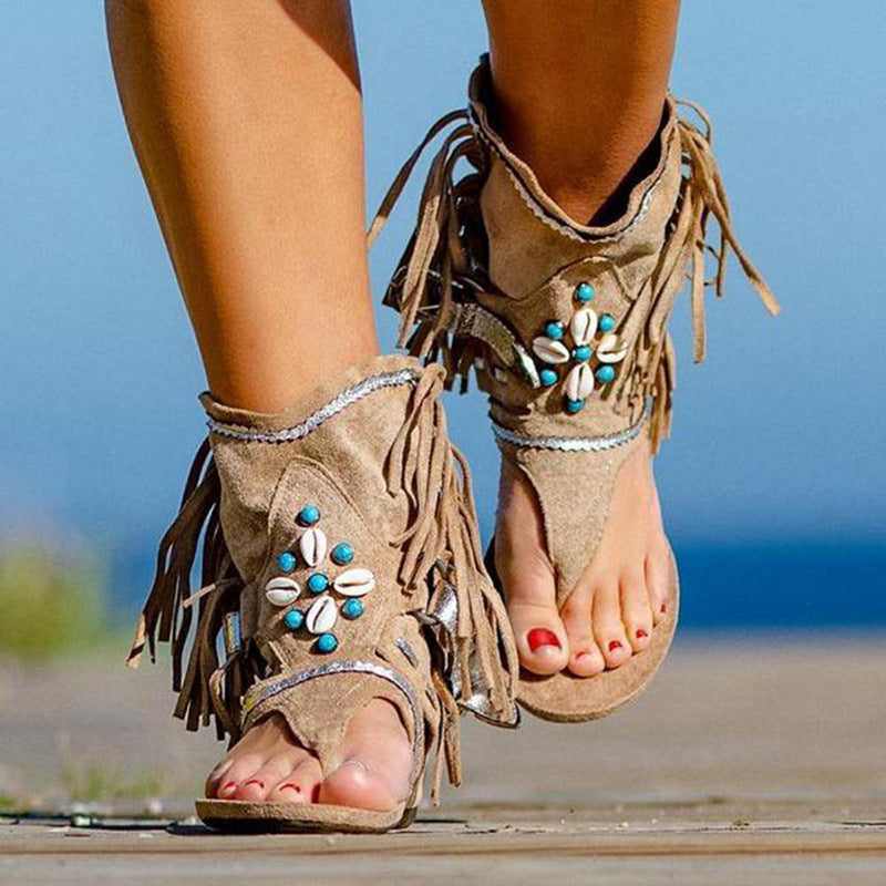 Beaded Roman Sandals